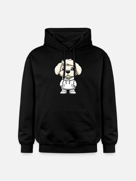 Havanese Dog Funny - Gildan Unisex Softstyle® Midweight Hoodie - black