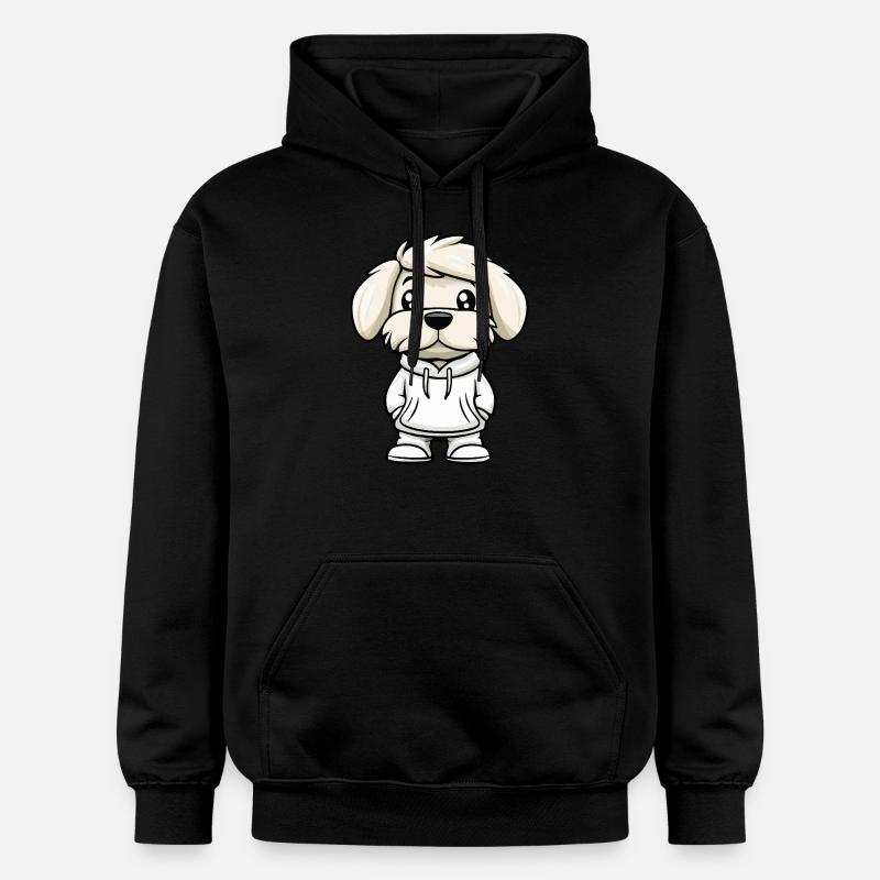 Chien Bichon Havanais Drôle - Sweat à capuche Softstyle® Gildan Unisexe - noir