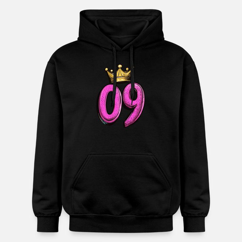 Couronne à 9 chiffres - Sweat à capuche Softstyle® Gildan Unisexe - noir