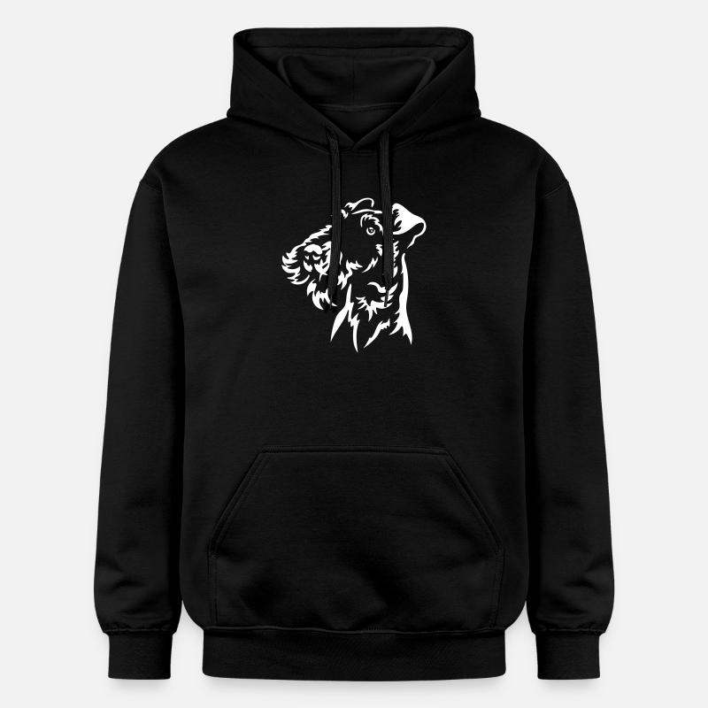 Fox Terrier Head « Black Edition » - Sweat à capuche Softstyle® Gildan Unisexe - noir