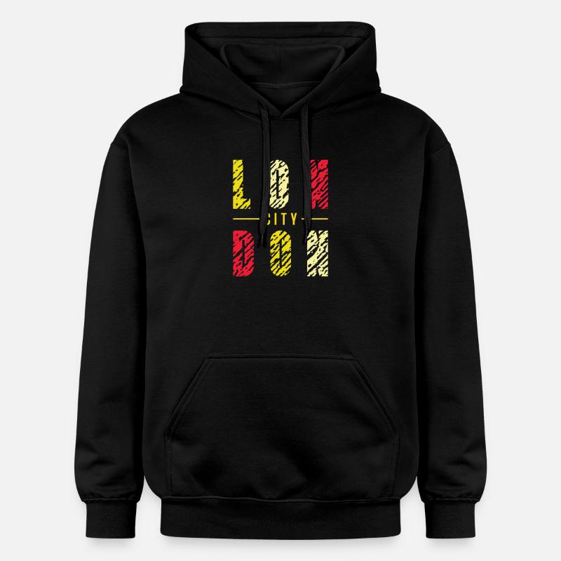 Londres - Sweat à capuche Softstyle® Gildan Unisexe - noir