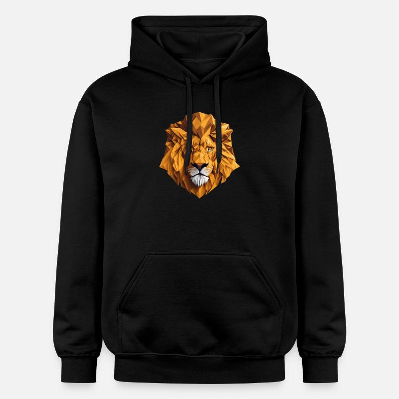 Tête de lion - Sweat à capuche Softstyle® Gildan Unisexe - noir