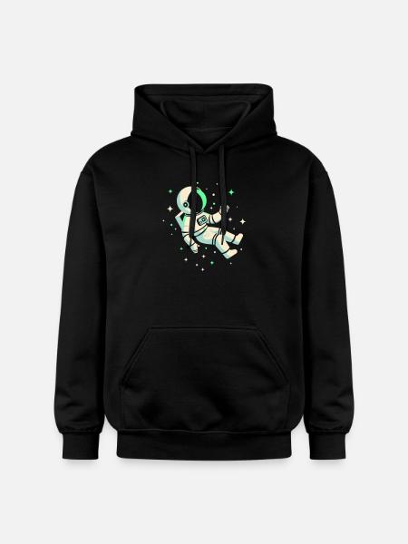 Astronaute - Sweat à capuche Softstyle® Gildan Unisexe - noir