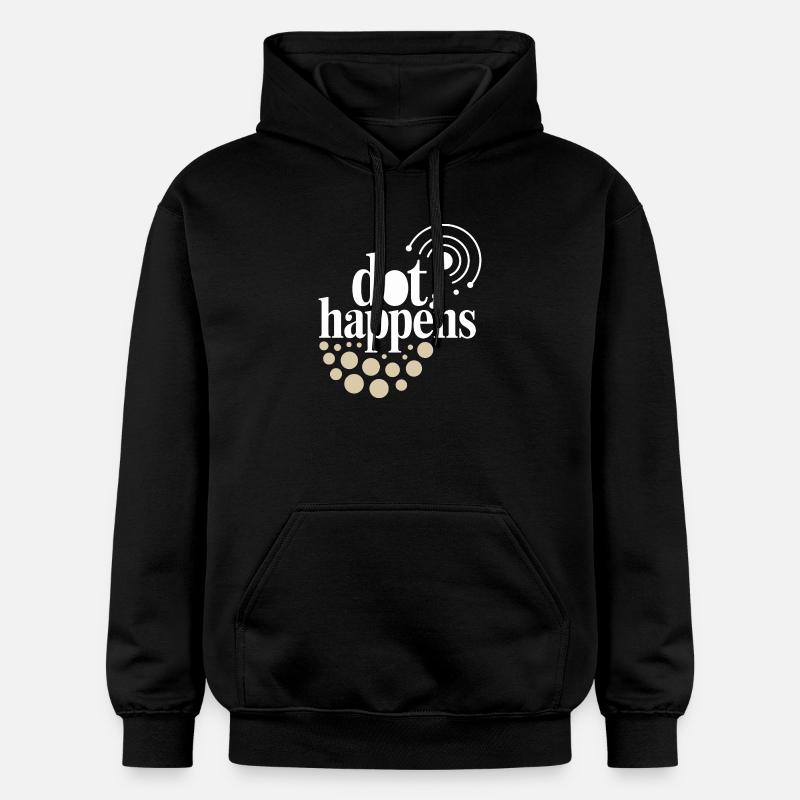 Dot Happens Morse Code Fun - Sweat à capuche Softstyle® Gildan Unisexe - noir