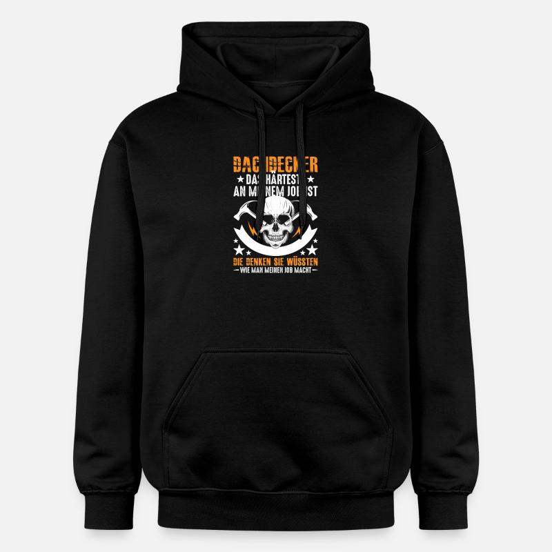 Le couvreur le plus dur - Sweat à capuche Softstyle® Gildan Unisexe - noir