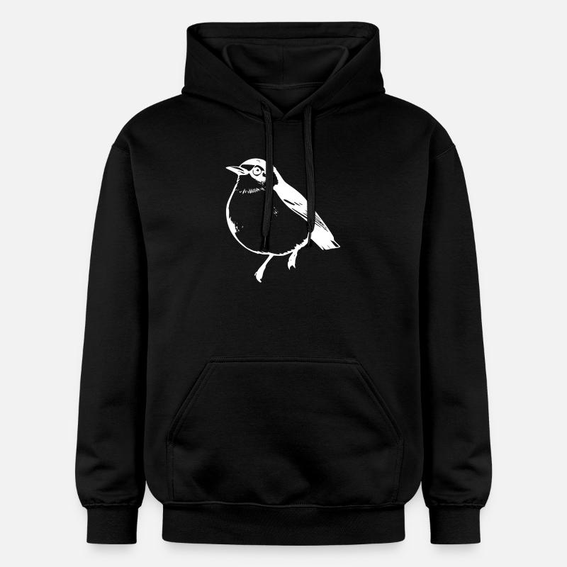 Blanc oiseau - Sweat à capuche Softstyle® Gildan Unisexe - noir