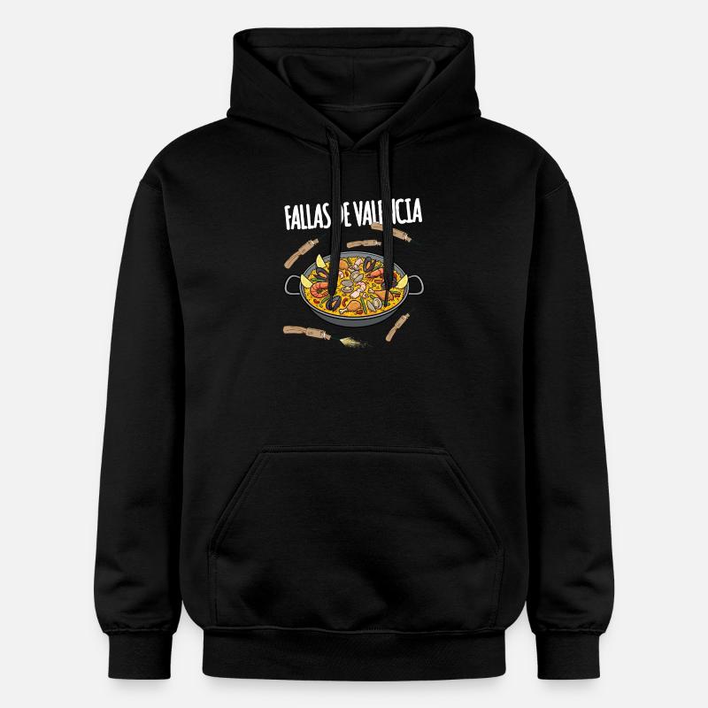 Fallas De Valencia Paella - Sweat à capuche Softstyle® Gildan Unisexe - noir