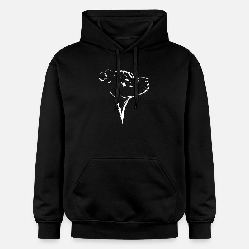 Terrier américain Silhouette Wilsigns - Sweat à capuche Softstyle® Gildan Unisexe - noir