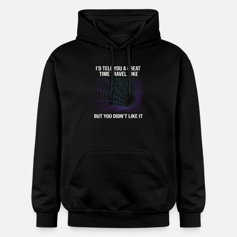 Voyage dans le temps - Sweat à capuche Softstyle® Gildan Unisexe - noir