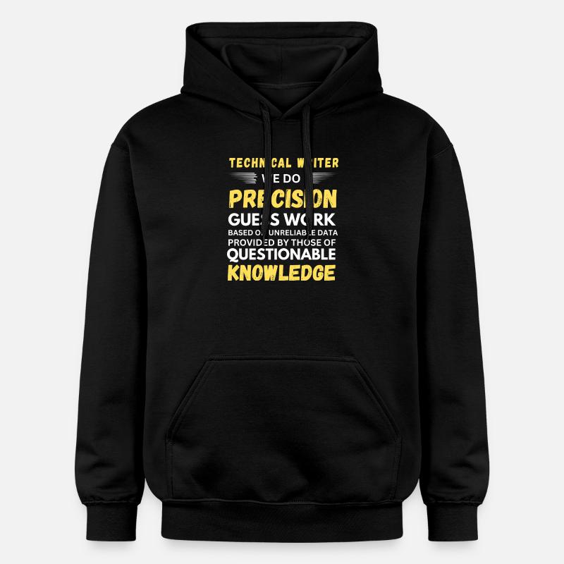 Technical Writer Precision Guesswork - Gildan Unisex Softstyle® Midweight Hoodie - black