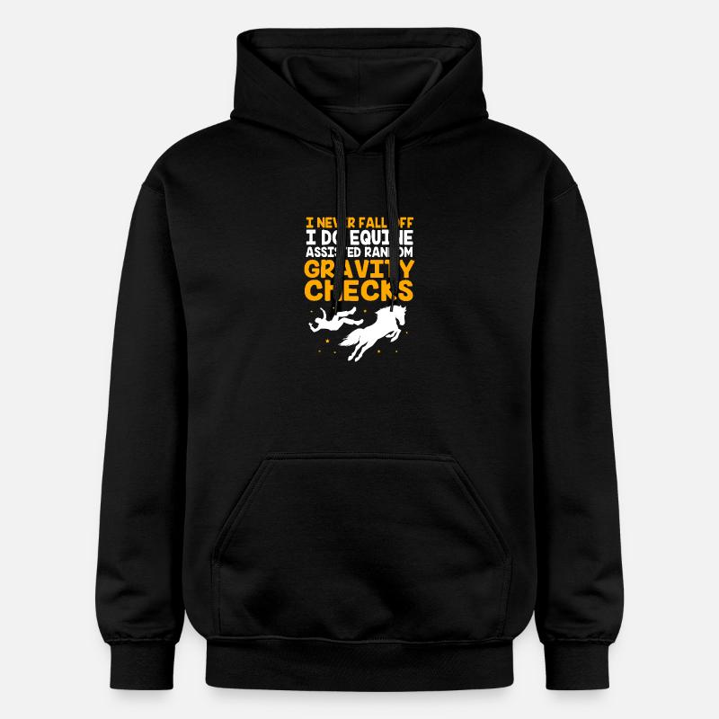 Saut d’obstacles Saut d’obstacles - Sweat à capuche Softstyle® Gildan Unisexe - noir