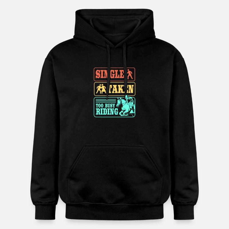 Saut d’obstacles Saut d’obstacles - Sweat à capuche Softstyle® Gildan Unisexe - noir