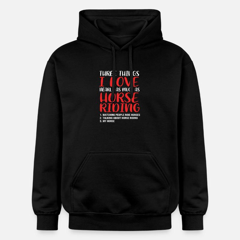 Saut d’obstacles Saut d’obstacles - Sweat à capuche Softstyle® Gildan Unisexe - noir