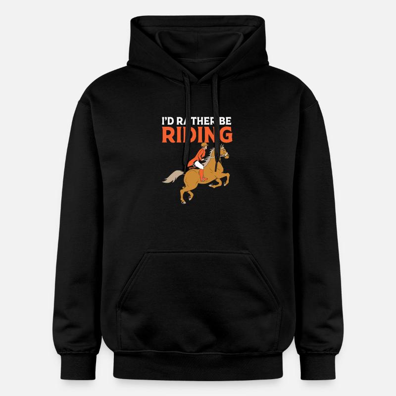 Saut d’obstacles Saut d’obstacles - Sweat à capuche Softstyle® Gildan Unisexe - noir