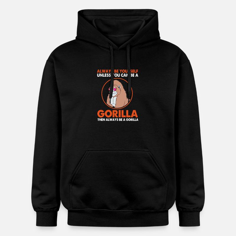 Gorille - Sweat à capuche Softstyle® Gildan Unisexe - noir