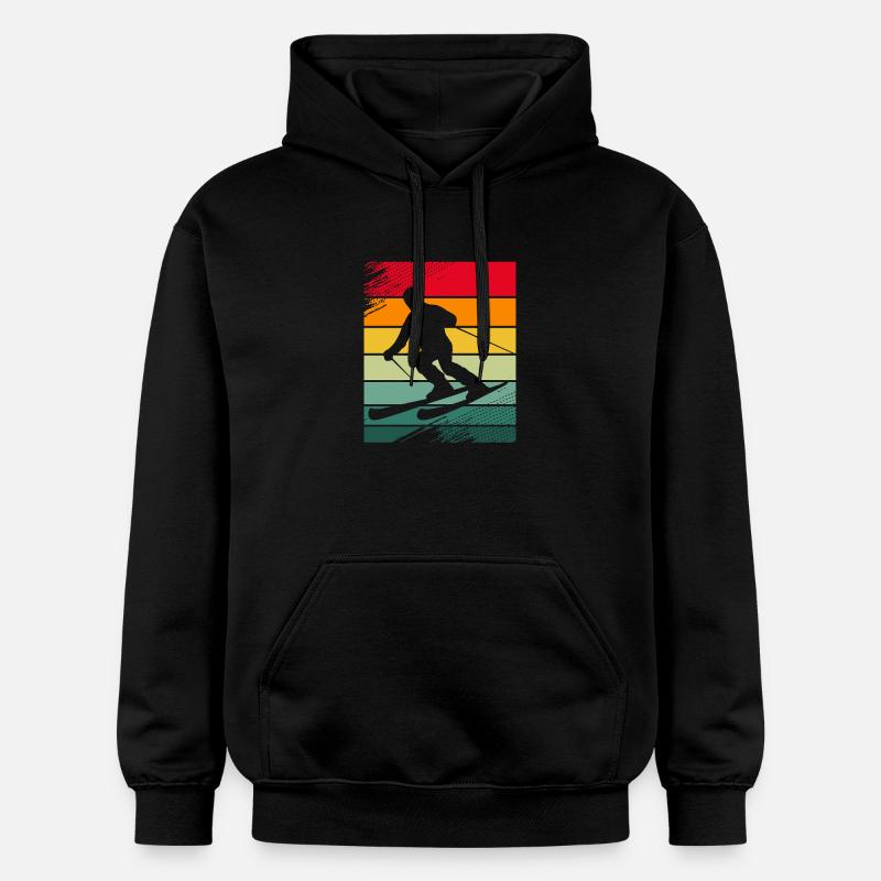 Séjour ski ski - Sweat à capuche Softstyle® Gildan Unisexe - noir