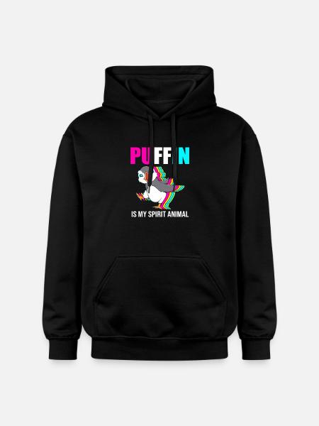 Papageientaucher Puffin - Gildan Unisex Softstyle® Midweight Hoodie - black