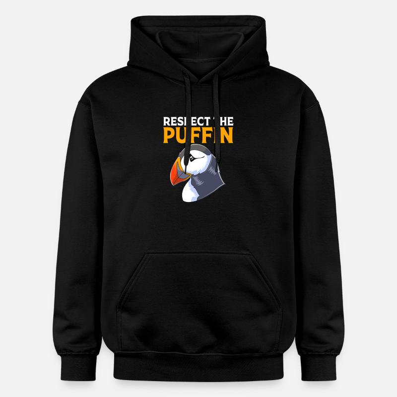 Macareux Papageientaucher - Sweat à capuche Softstyle® Gildan Unisexe - noir
