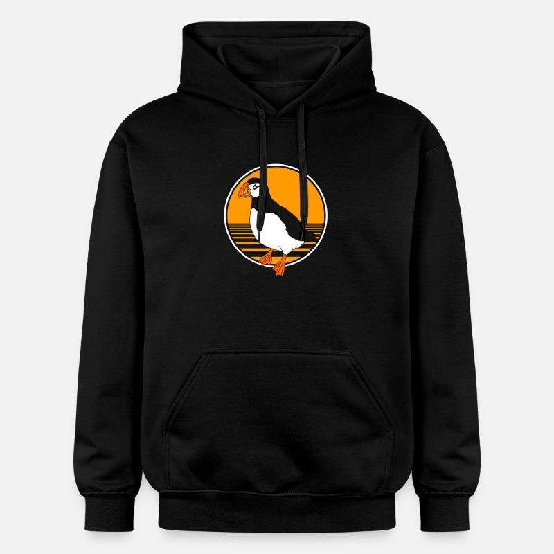 Macareux Papageientaucher - Sweat à capuche Softstyle® Gildan Unisexe - noir