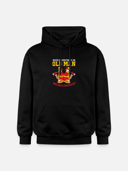 Firefighter Fire Brigade - Gildan Unisex Softstyle® Midweight Hoodie - black