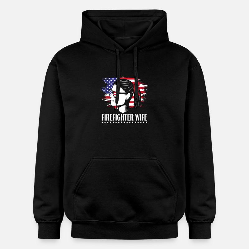Pompier Pompier - Sweat à capuche Softstyle® Gildan Unisexe - noir