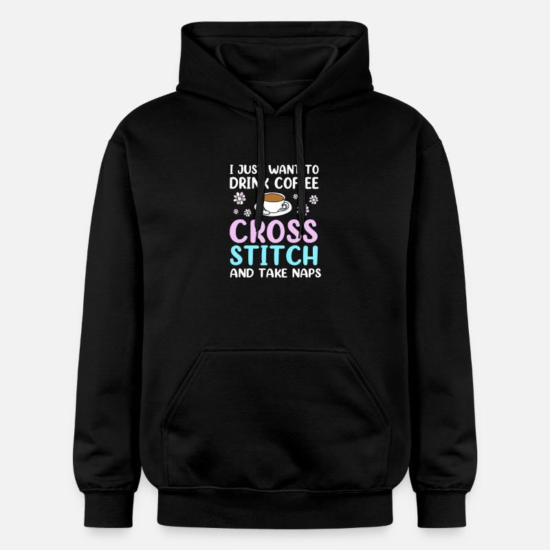 Croix - Sweat à capuche Softstyle® Gildan Unisexe - noir