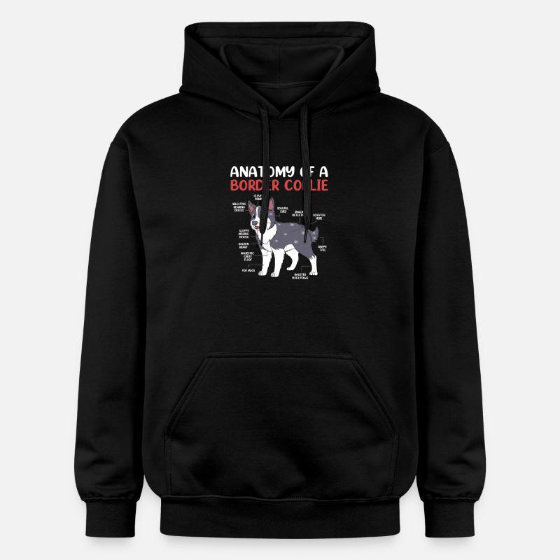Border Collie - Sweat à capuche Softstyle® Gildan Unisexe - noir