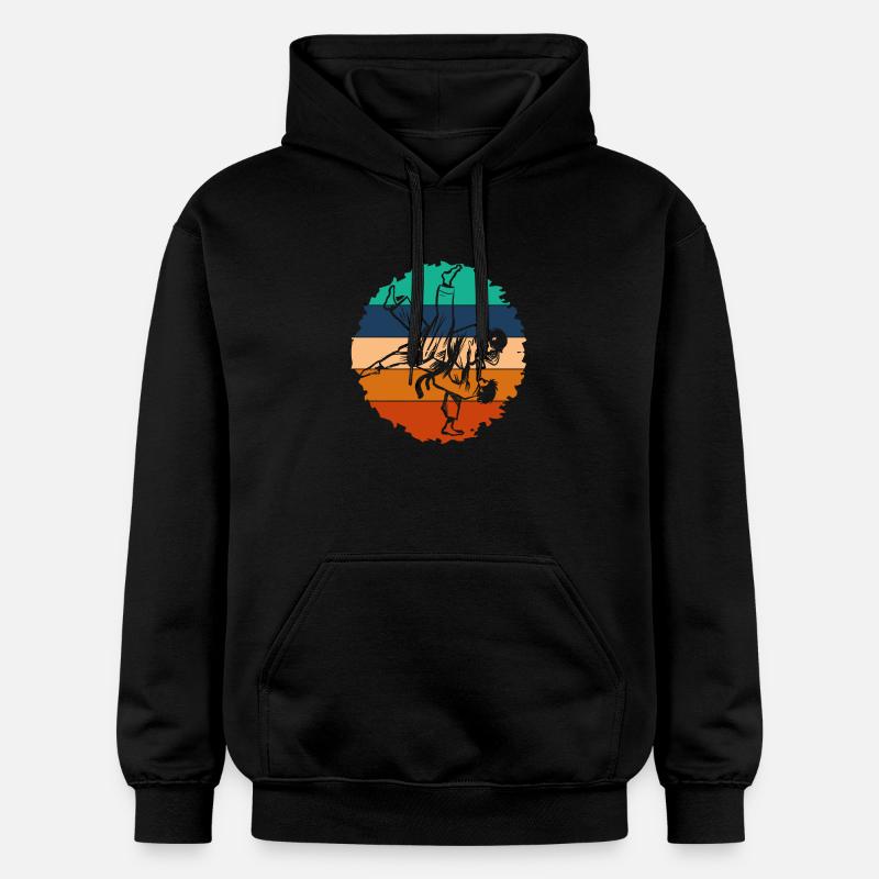 Judo - Sweat à capuche Softstyle® Gildan Unisexe - noir