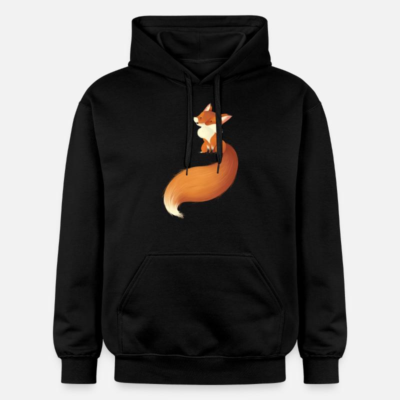 fox - Sweat à capuche Softstyle® Gildan Unisexe - noir