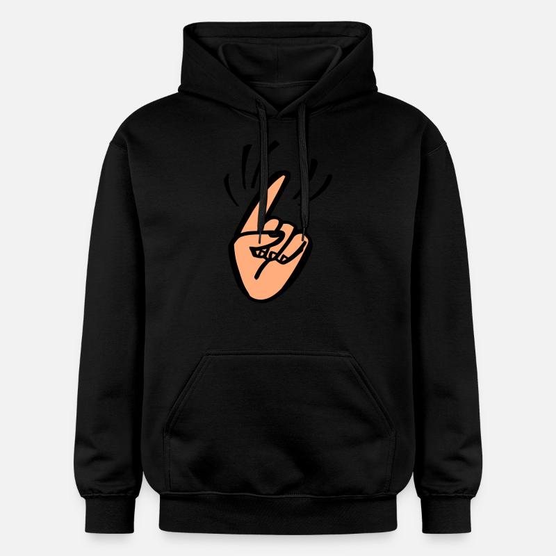 Finger Waggle - Sweat à capuche Softstyle® Gildan Unisexe - noir