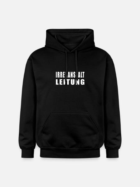 Irrenanstalt Leitung - Gildan Unisex Softstyle® Midweight Hoodie - Schwarz