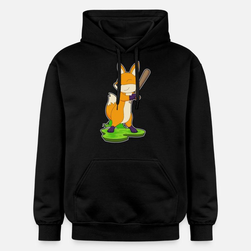 Batte de baseball Fox - Sweat à capuche Softstyle® Gildan Unisexe - noir
