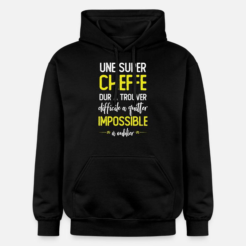 Super cheffe - Sweat à capuche Softstyle® Gildan Unisexe - noir