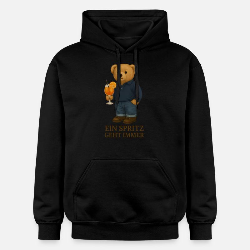 Teddy avec Spritz - Sweat à capuche Softstyle® Gildan Unisexe - noir