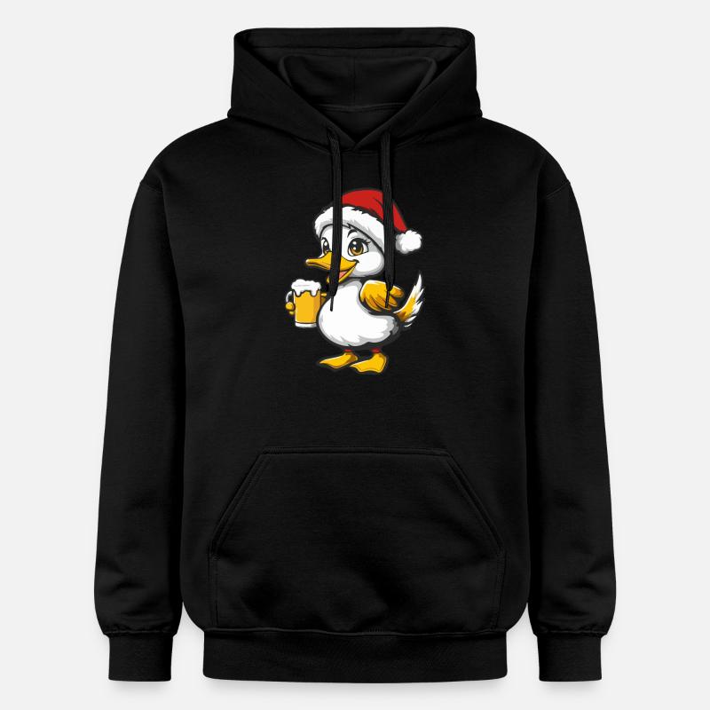 Bière de canard Noël Noël - Sweat à capuche Softstyle® Gildan Unisexe - noir
