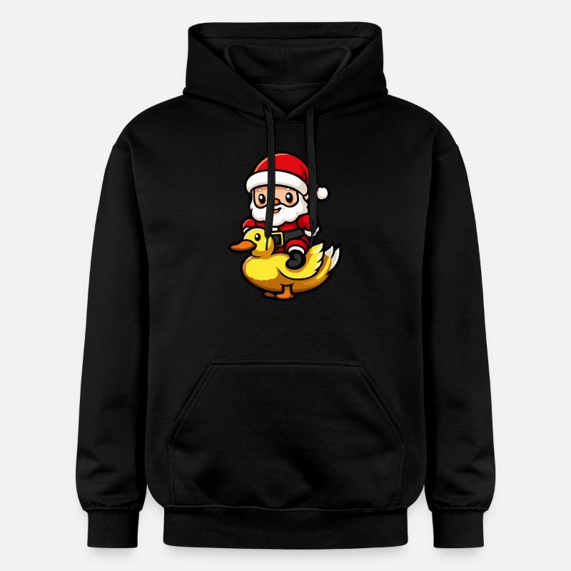 Canard Père Noël - Sweat à capuche Softstyle® Gildan Unisexe - noir