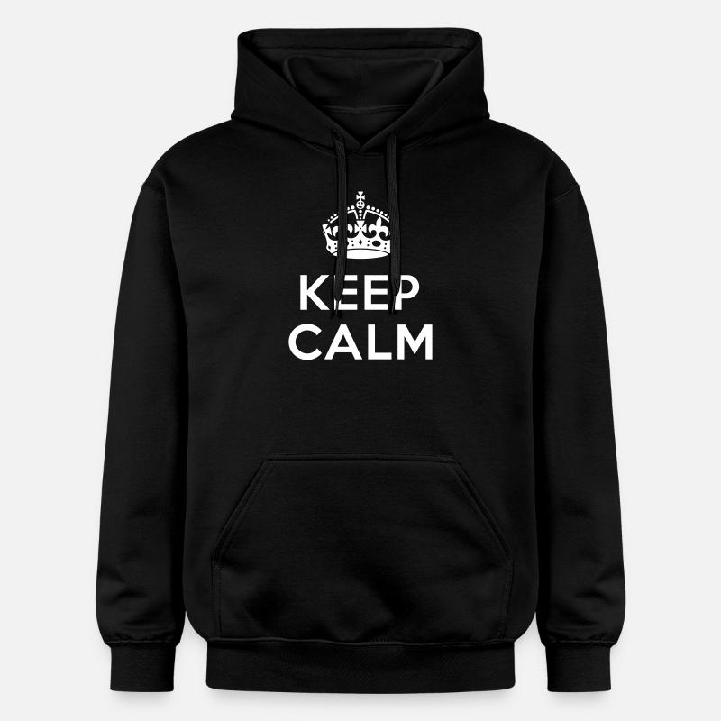 Keep calm Your Text - Sweat à capuche Softstyle® Gildan Unisexe - noir