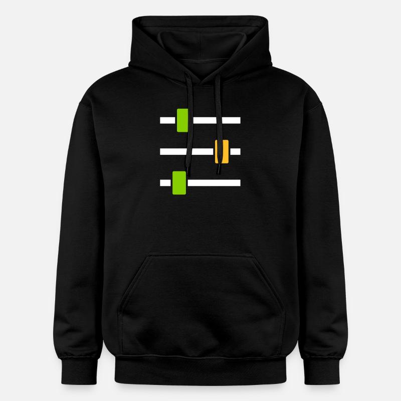 Console de mixage - Sweat à capuche Softstyle® Gildan Unisexe - noir