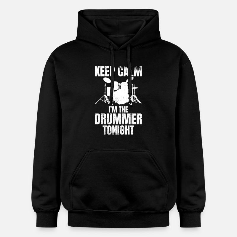 Je suis le batteur ce soir - Sweat à capuche Softstyle® Gildan Unisexe - noir