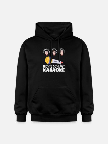 Nothing Beats Karaoke Funny Singer Musician - Gildan Unisex Softstyle® Midweight Hoodie - black