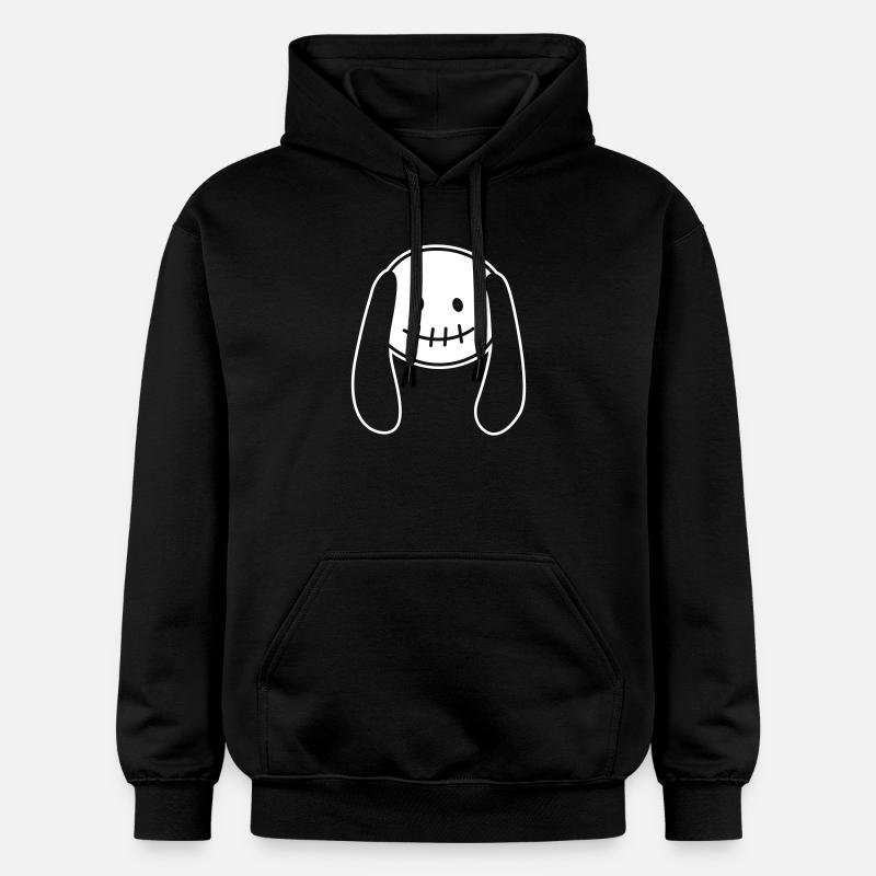 Poupée zombie – Mignon et effrayant combinés - Sweat à capuche Softstyle® Gildan Unisexe - noir