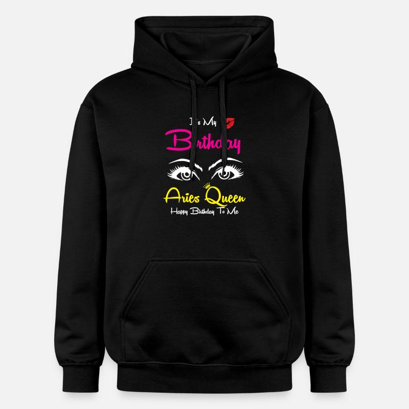 Sternzeichen Widder - Gildan Unisex Softstyle® Midweight Hoodie - Schwarz