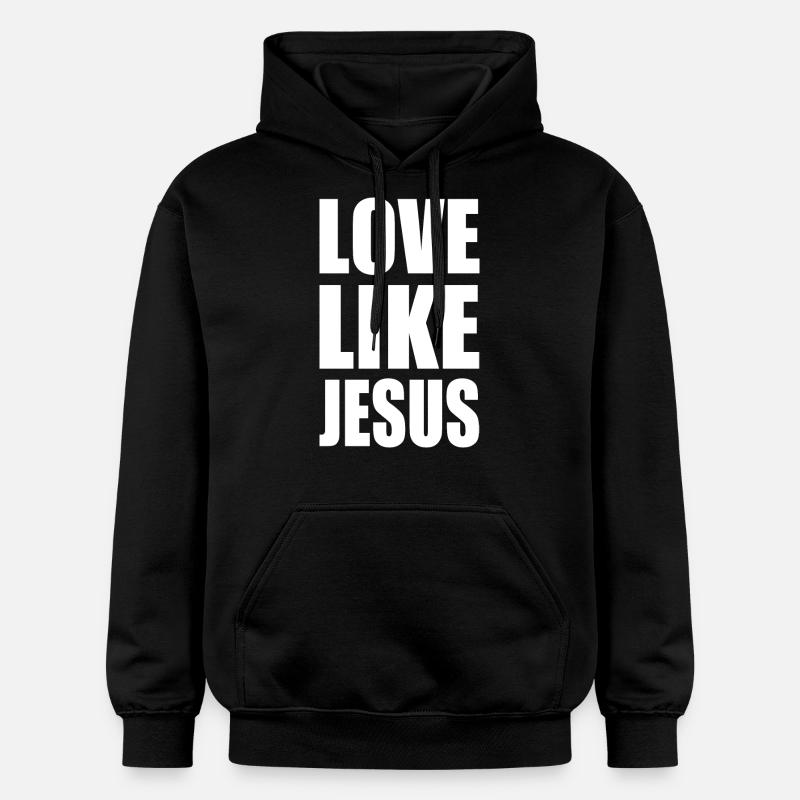 Love like jesus - Sweat à capuche Softstyle® Gildan Unisexe - noir
