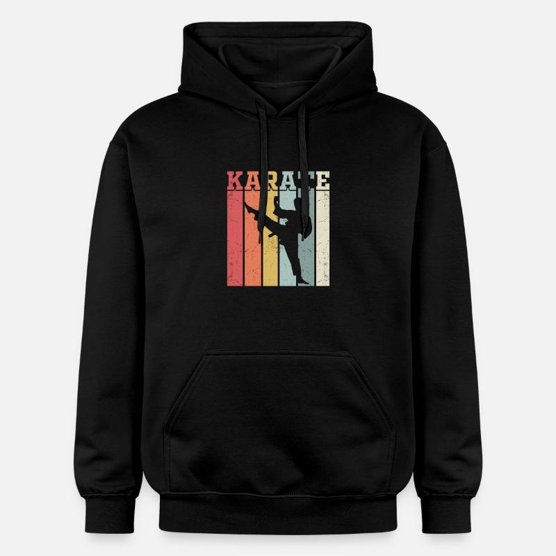 Karaté - Sweat à capuche Softstyle® Gildan Unisexe - noir