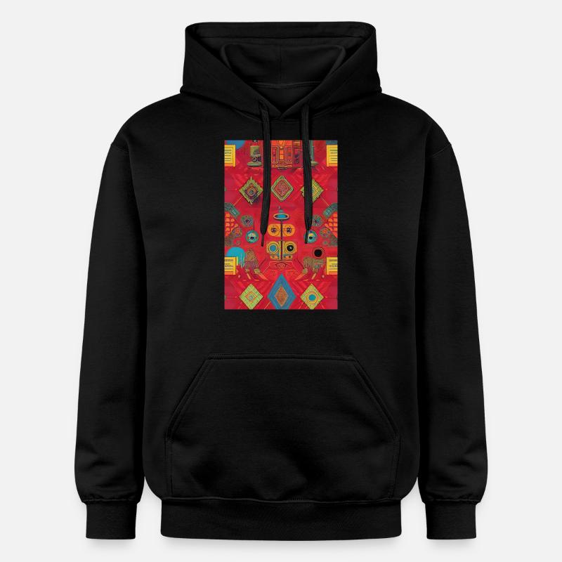 Modèle rétro - Sweat à capuche Softstyle® Gildan Unisexe - noir