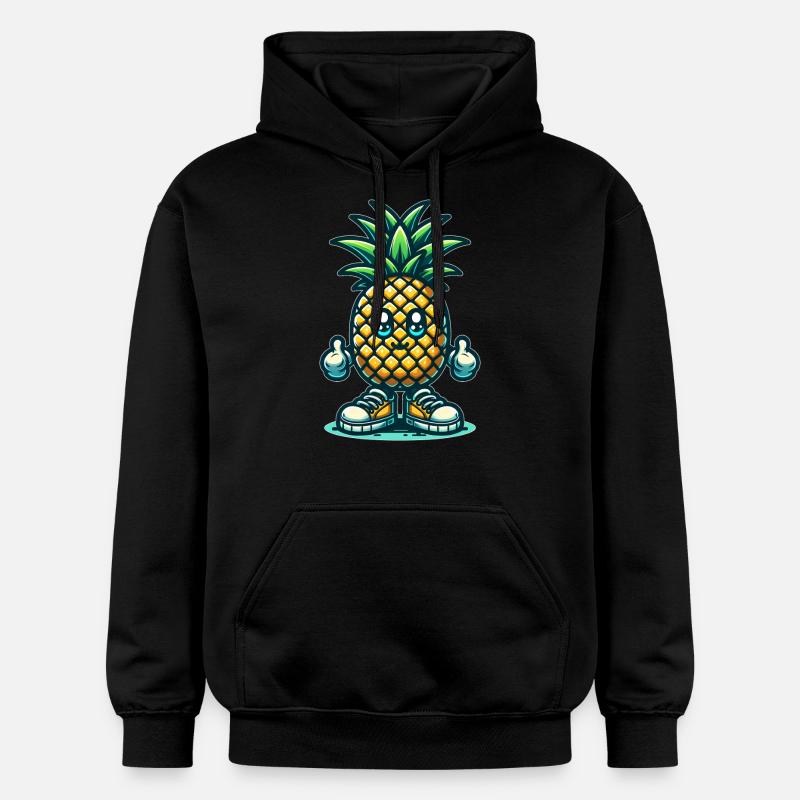 Ananas mignon - Sweat à capuche Softstyle® Gildan Unisexe - noir