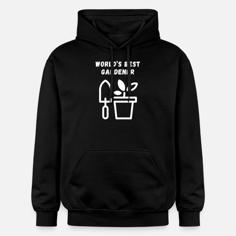 Meilleur jardinier du monde - Sweat à capuche Softstyle® Gildan Unisexe - noir