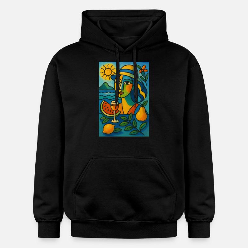 Brise d’été - Sweat à capuche Softstyle® Gildan Unisexe - noir