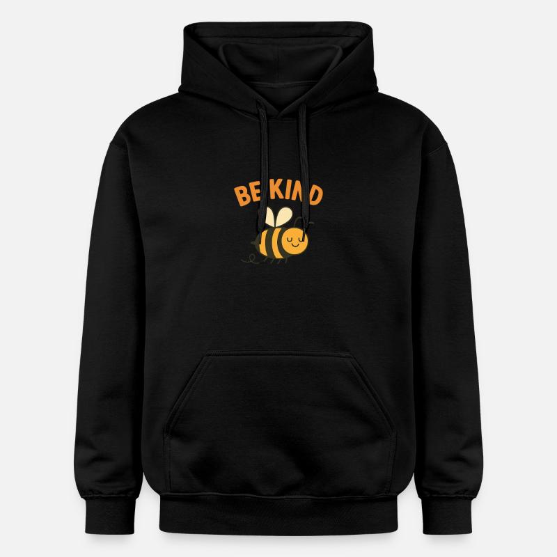 Soyez gentil - Conception d’abeille mignonne - Sweat à capuche Softstyle® Gildan Unisexe - noir