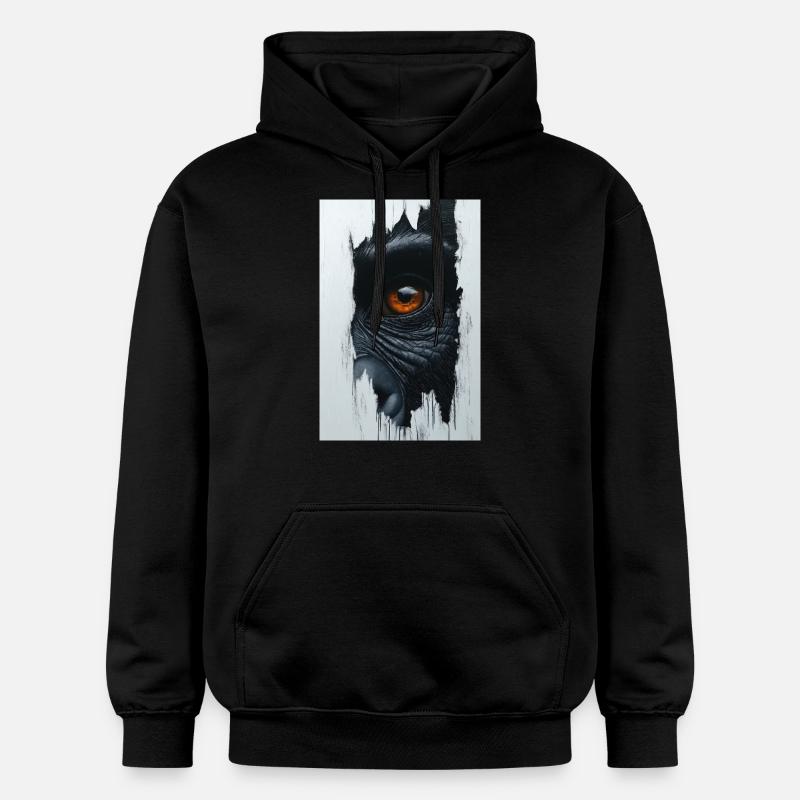 Regard primitif perçant - Sweat à capuche Softstyle® Gildan Unisexe - noir